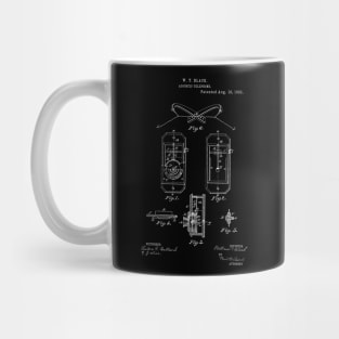 Acoustic Telephone Vintage Patent Hand Drawing Mug